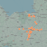 Carte des communes en Bretagne reconnues en état de catastrophe naturelle après les inondations