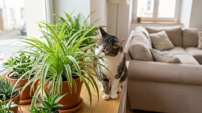 La plante araignée et son effet surprenant sur le comportement des chats, selon les vétérinaires