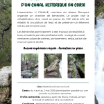 CHANTIER DE BENEVOLES – REHABILITATION DU CANAL DE L'AJARA - BASTELICA - Office Intercommunal de tourisme du Celavu-Prunelli