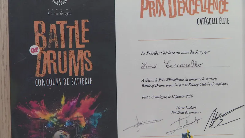 Le prix d’excellence du Battle of Drums de Compiègne