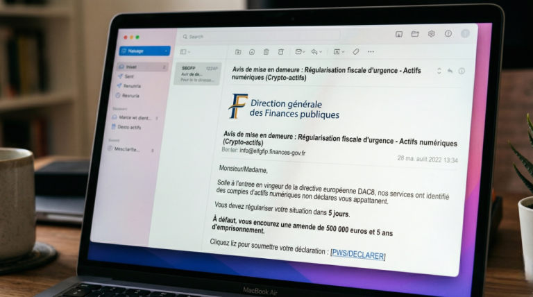 Attention aux faux e-mails des impôts si vous détenez des cryptomonnaies - LEBIGDATA.FR