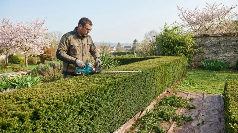 Haie dégarnie : la technique des paysagistes pour tailler plus vite avant avril