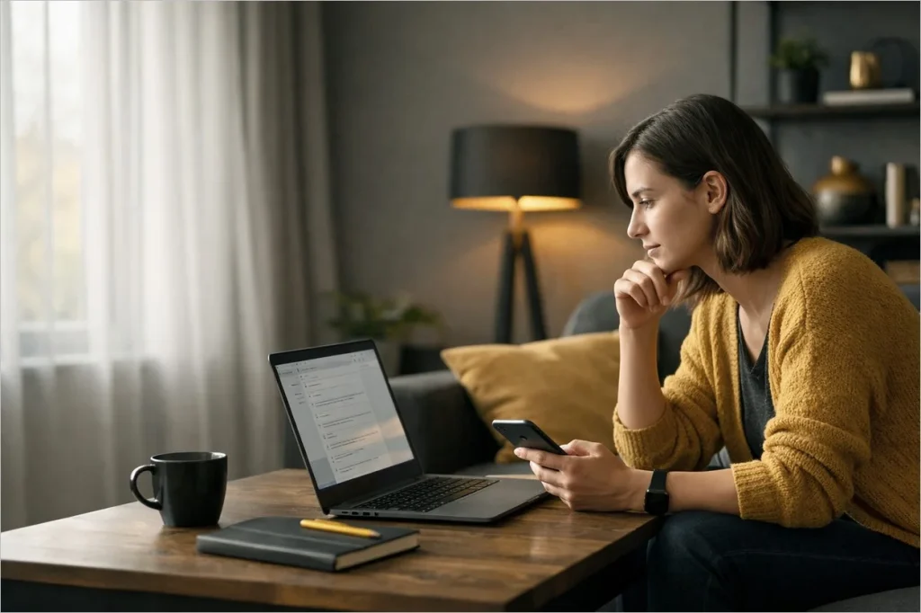 Travail sur ordinateur