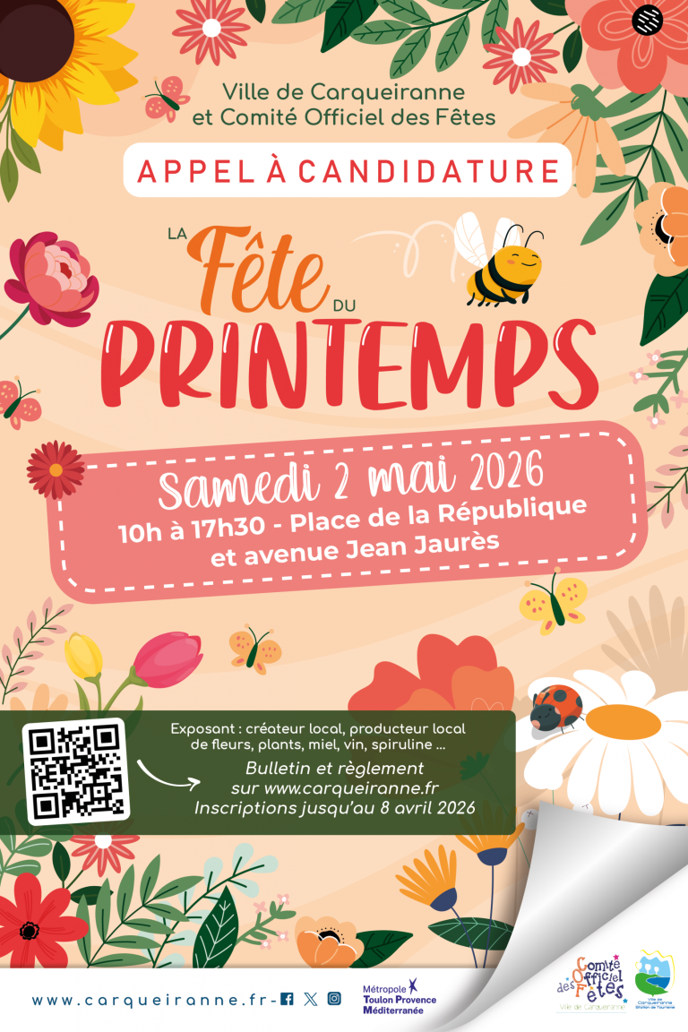 Carqueiranne : Lancement de l'appel à candidatures pour la fête de printemps