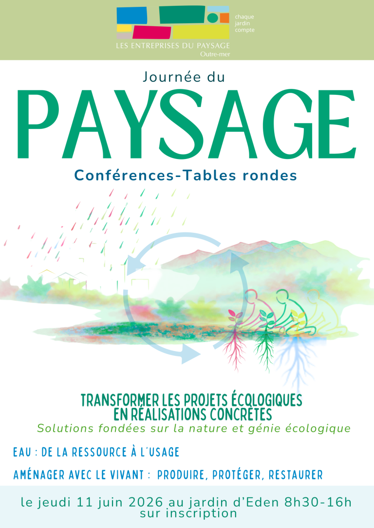 Journée du Paysage le 11 juin au Jardin d'Eden à Saint Gilles, Réunion | Unep
