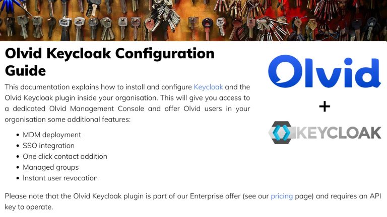 Guide de configuration de Keycloak pour Olvid : étapes et meilleures pratiques
