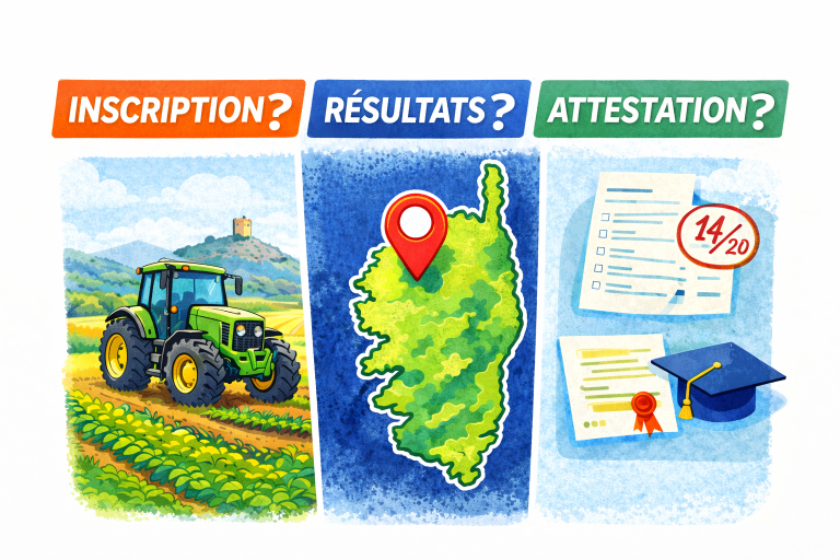 Examens de l’enseignement agricole en Corse : toutes les démarches officielles pour les candidats