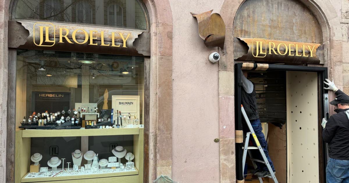 Colmar : Cambriolage de la bijouterie Roelly en pleine nuit avec une voiture-bélier