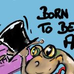 Dessin. Jacky propose des mesures pour protéger les batraciens à Riedseltz