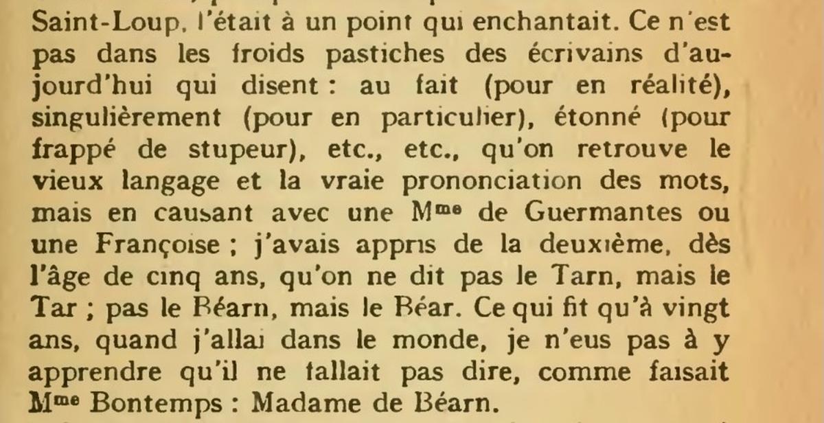 « Béar » et non « Béarn » : découvrez la prononciation béarnaise selon Marcel Proust