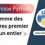 algorithme python de somme des chiffres premiers pour un entier