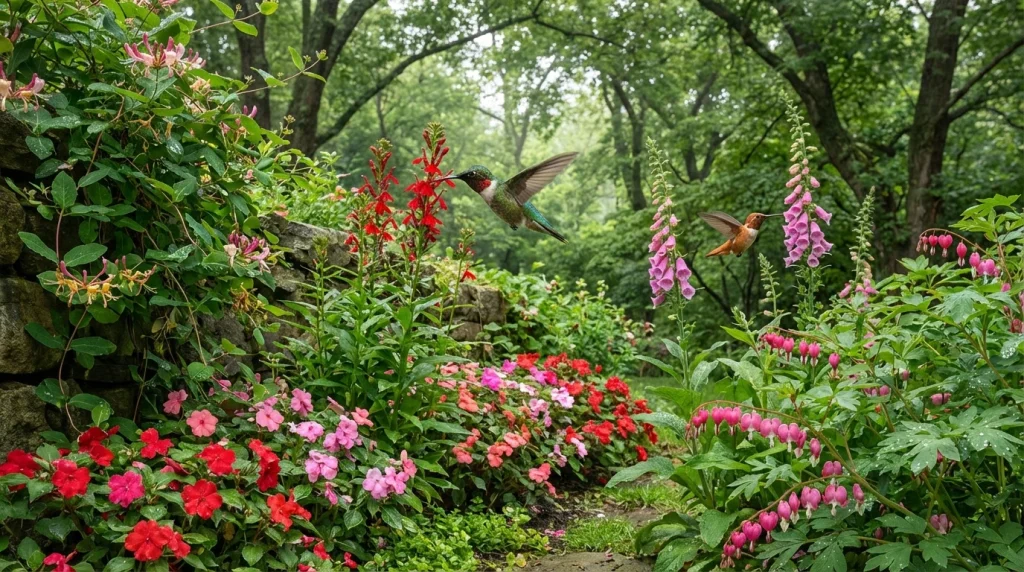 Cinq plantes d'ombre pour attirer les colibris et égayer votre jardin sombre