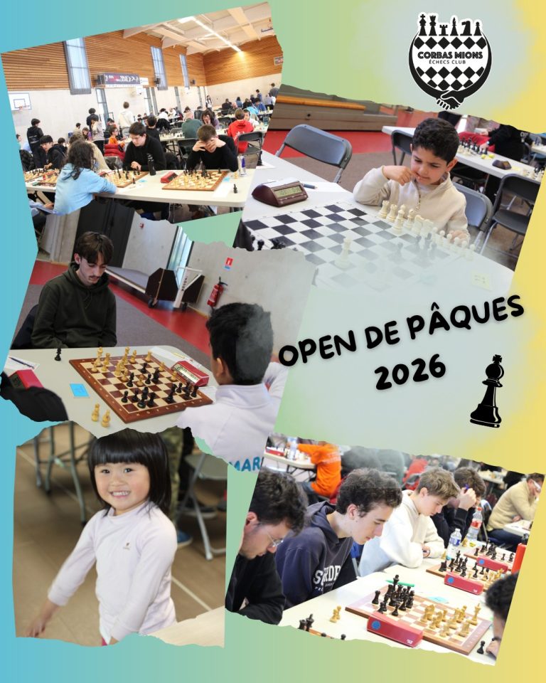 04 au 06/04 : Week-end de Pâques ==> Open de Pâques !