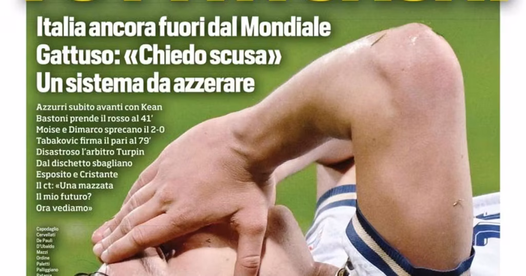 Coupe du Monde : L'Italie humiliée, un nouveau fiasco pour les villes RN et leurs dirigeants absurdes !