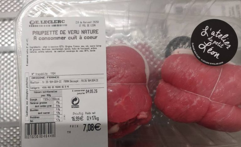 Rappel de Paupiette de Veau : Ce que Vous Devez Savoir sur le Produit de l&rsquo;Atelier du Petit Léon