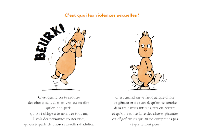 Une page de « Quand on te fait du mal » (Association mémoire traumatique et victimologie) de Muriel Salmona et Sokhna Fall