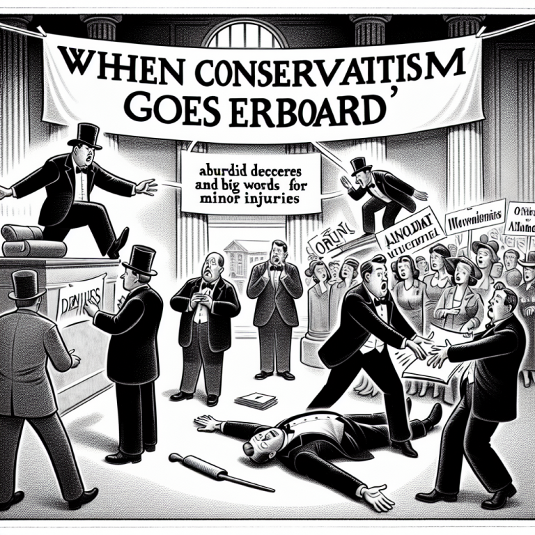 – Quand le conservatisme s’emballe: arrêtés loufoques et grands mots pour petits bobos