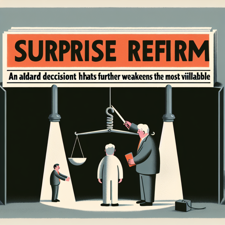 Réforme surprise : une décision absurde qui fragilise encore plus les plus vulnérables !