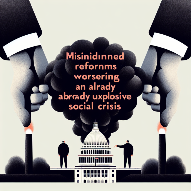 Réforme en trompe-l&rsquo;œil : des décisions absurdes qui aggravent la crise sociale déjà explosive