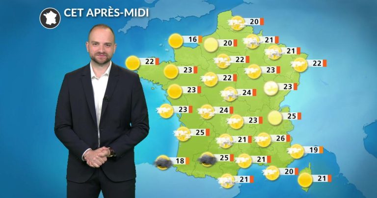 Météo France : lundi estival avec orages attendus cet après-midi dans le sud.