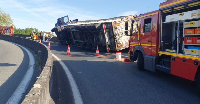 Accident de poids lourd sur l&rsquo;A89 en Corrèze : la circulation rétablie après intervention.