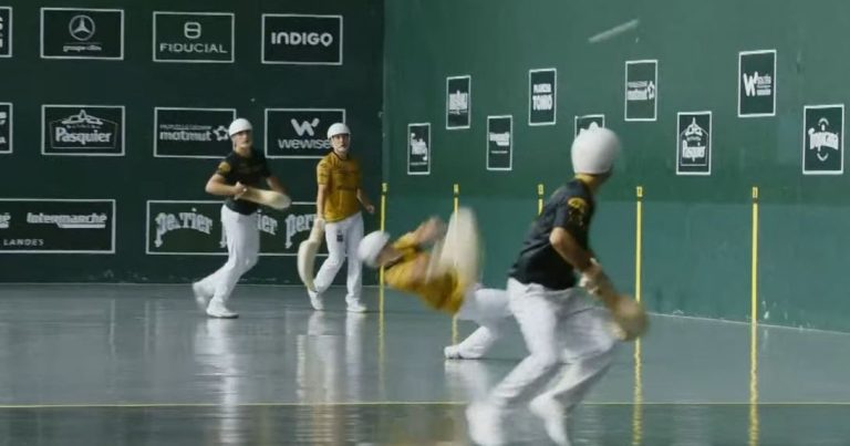 Eñaut Urreisti et Thibault Basque remportent le Cesta All Star à Saint-Jean-de-Luz.