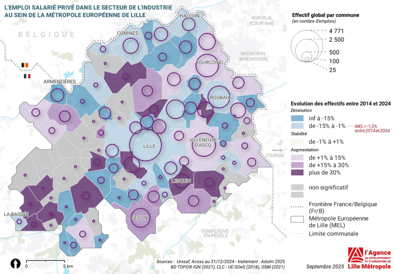 Analyse des Dynamiques Économiques de la Métropole Européenne de Lille en 2025