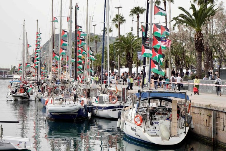 Conditions météorologiques perturbent la Flottille pro-palestinienne en Espagne