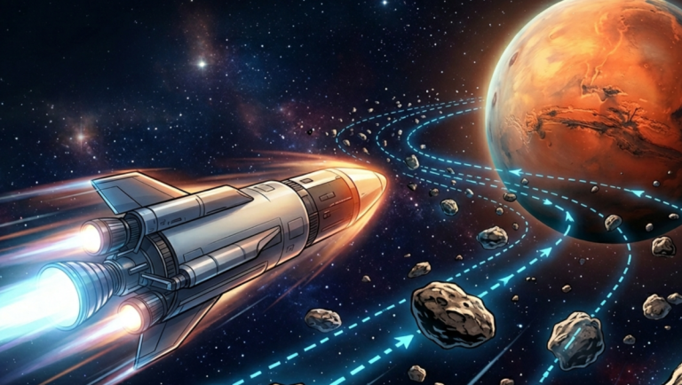 Un “raccourci spatial” pour aller sur Mars en seulement 56 jours est découvert, mais à quel prix ?