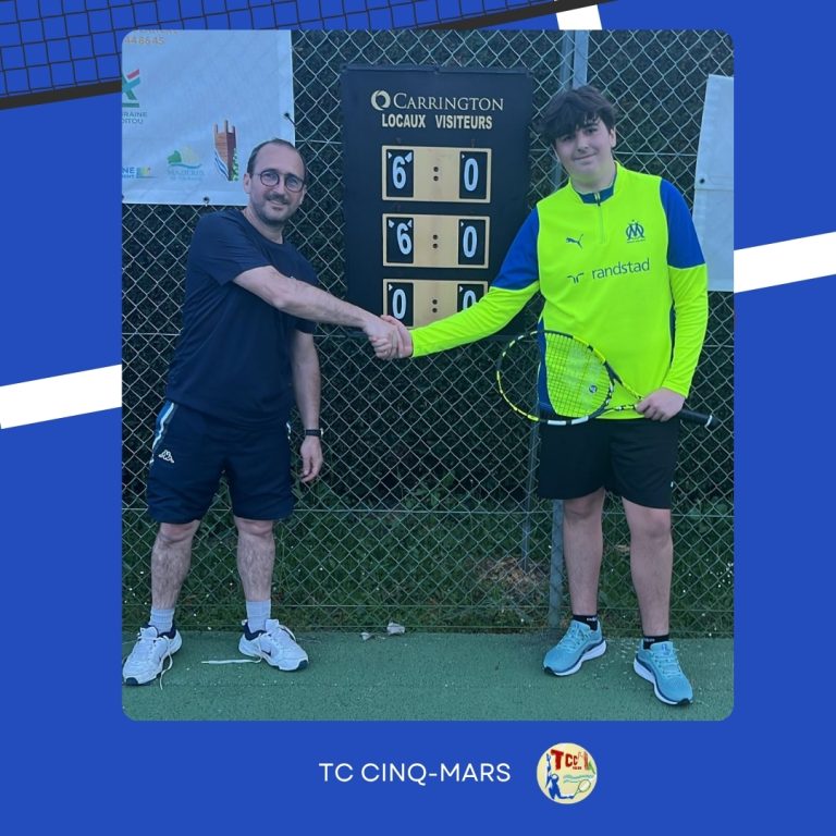 Victoire écrasante : Fabien atomise Lucas au tournoi interne 2026 🎾