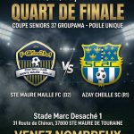 Match de Coupe : FCS2M affronte Maillé au Football Club de Sainte-Maure-de-Touraine.