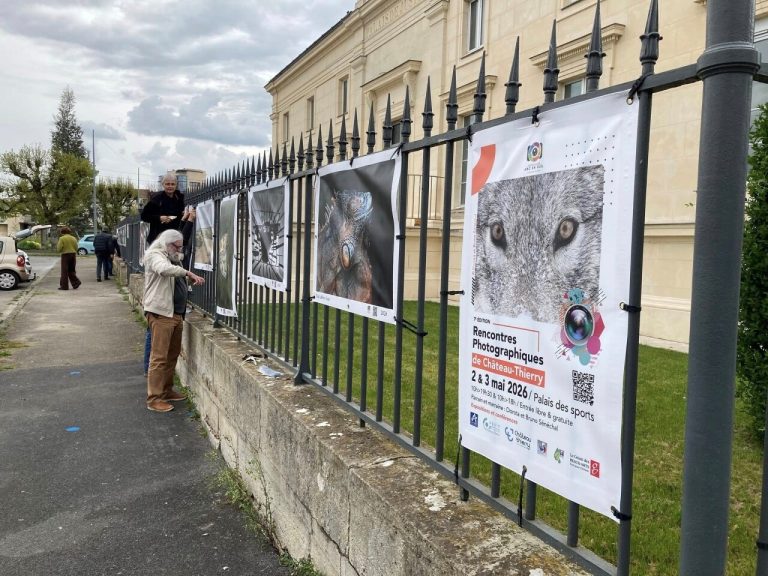 Des photos grand format exposées en ville lors des Rencontres photographiques dans l&rsquo;Aisne.