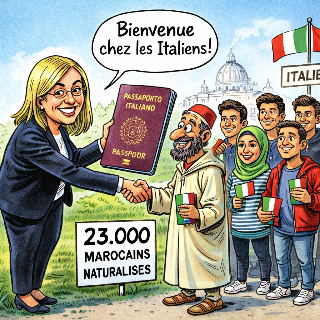2025 : 23.000 Marocains deviennent Italiens, pendant que les maires RN s'accrochent à leurs fantasmes!