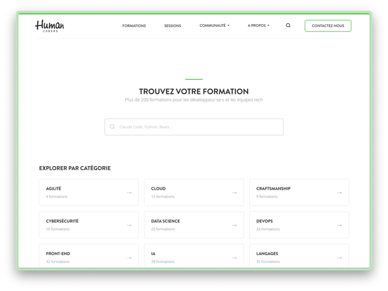 Amélioration du Catalogue de Formations : Un Pas Vers la Simplicité
