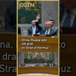 Choc mondial : la Chine et la Russie bloquent le projet de l'ONU sur le détroit d'Hormuz !