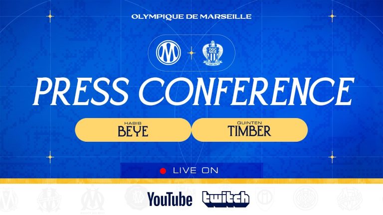 Conférence de presse d'Habib Beye et Quinten Timber avant OM-OGCN : enjeux et attentes.