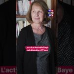 Décès de l'actrice française Nathalie Baye à l'âge de 77 ans, annonce TF1 INFO.