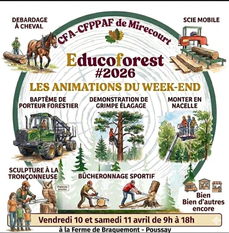 C'est parti pour la 2ème édition d'Éducoforest au campus agricole et forestier de Mirecourt