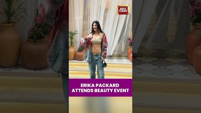 Erika Packard présente un nouveau look lors d'un événement beauté à Bollywood