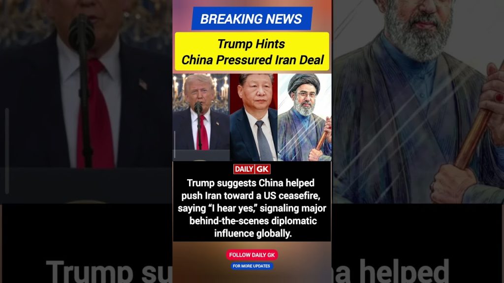 "Iran : La Chine manipule-t-elle un cessez-le-feu ? Trump révèle une vérité choquante !"