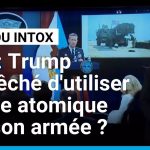 Iran : Trump empêché d'utiliser l'arme nucléaire par son Chef d'état-major des armées.