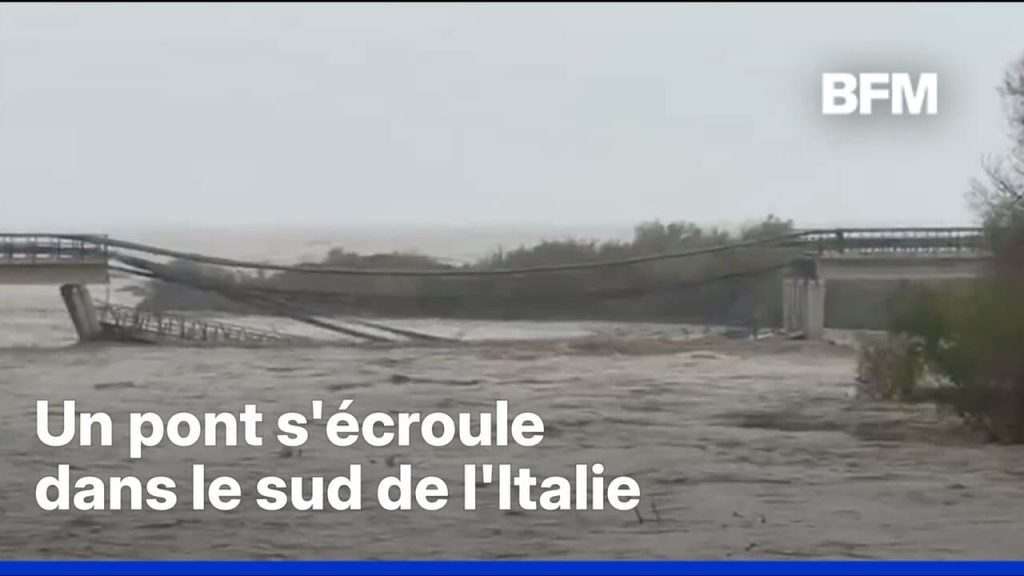 Italie : un pont s'effondre dans le sud, mais les dirigeants préfèrent blâmer la météo !