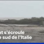 Italie : un pont s'effondre dans le sud, mais les dirigeants préfèrent blâmer la météo !