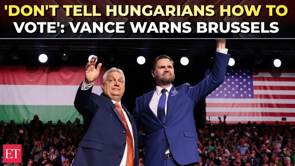 JD Vance DÉNONCE les bureaucrates de Bruxelles : leur ingérence menace la démocratie hongroise !