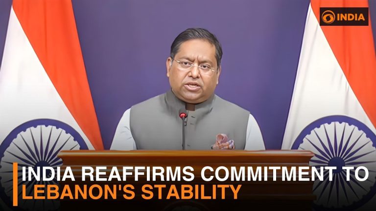L'Inde réaffirme son soutien à la stabilité du Liban face aux tensions régionales.