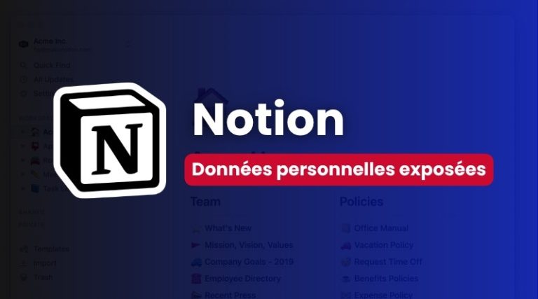 Notion et la Fuite de Données : Un Problème Persistant