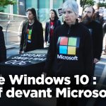 Manifestation à Redmond contre l'obsolescence programmée suite à la fin de Windows 10