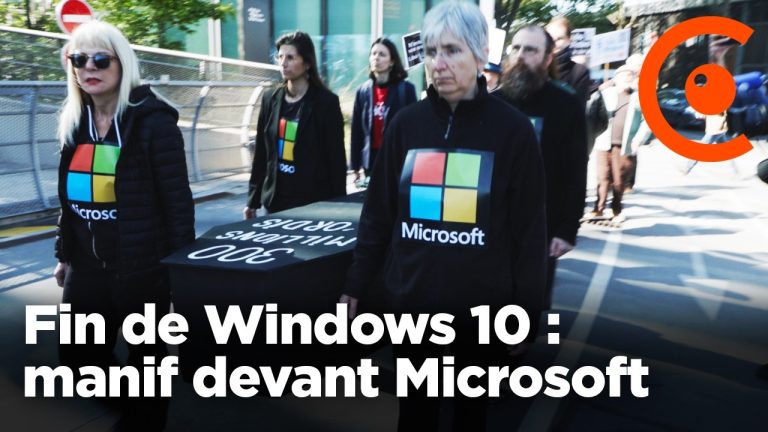 Manifestation à Redmond contre l'obsolescence programmée suite à la fin de Windows 10
