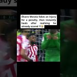 Morata simule une blessure pour un penalty, puis se relève après avoir marqué : scandale total !