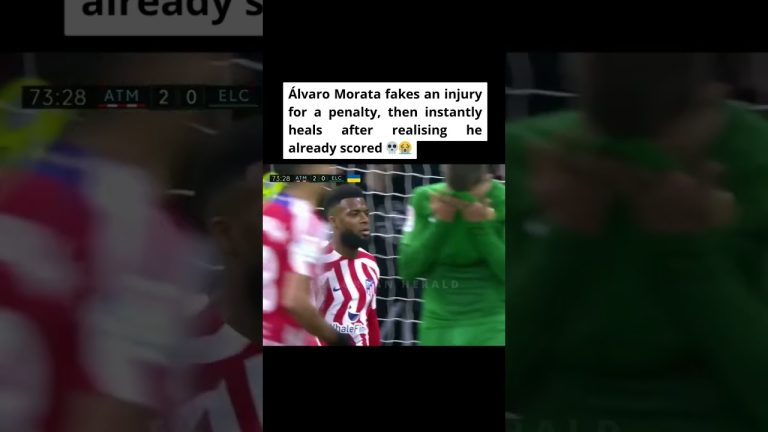 Morata simule une blessure pour un penalty, puis se relève après avoir marqué : scandale total !